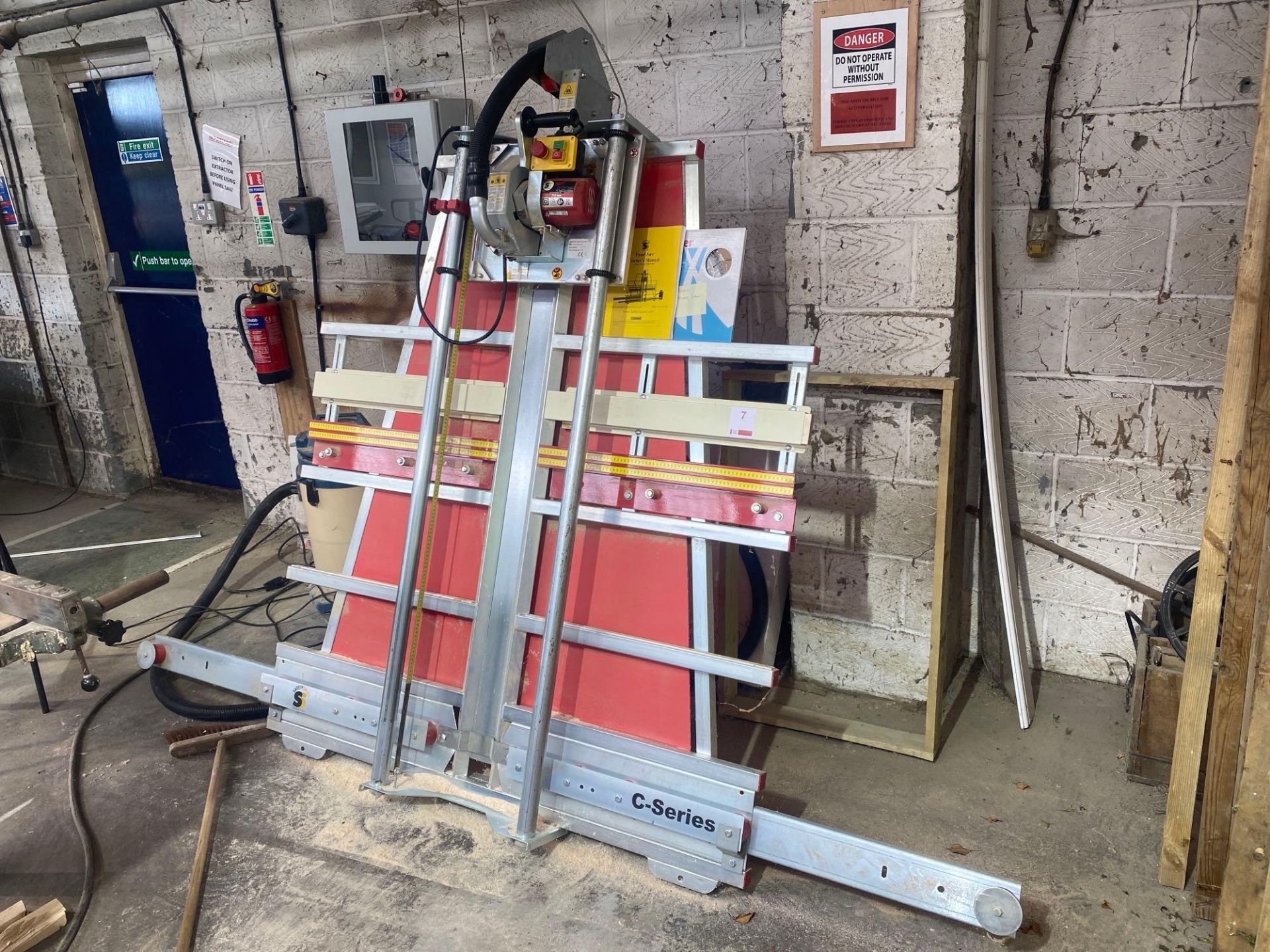 Safety Speed vertical panel saw serial number 2779 date of manufacture 2018 240 V plug-in complete - Image 6 of 6