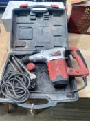 Powerbase extreme RHD 240v breaker/drill complete with carry case