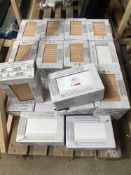 25 boxes of bumpy white wall tiles 200 x 300 mm
