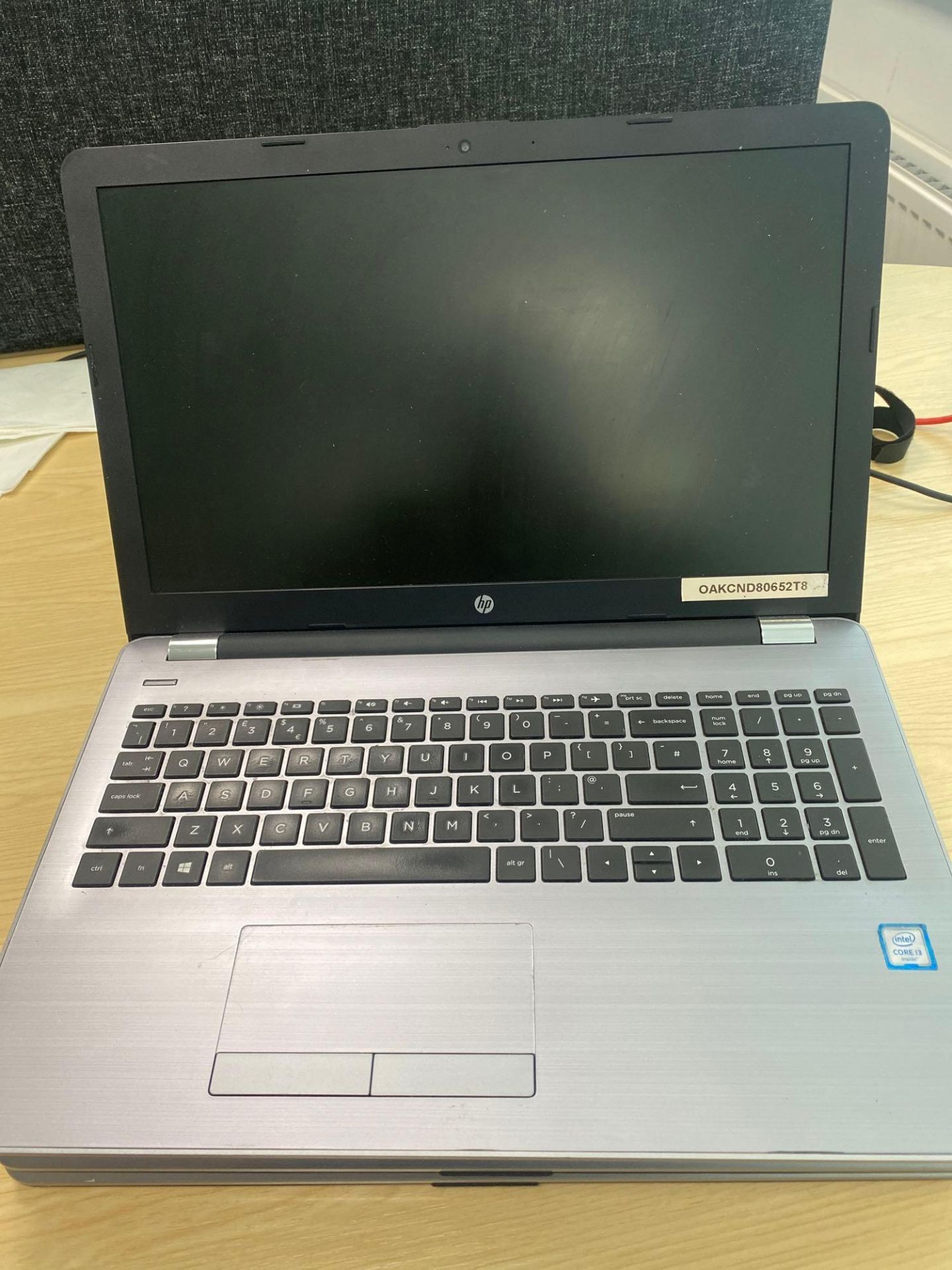 3 Hewlett Packard 250 G6 15” laptops with i3 processors and charger - Image 8 of 10