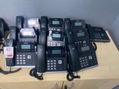 Ten Yealink T42S IP telephones