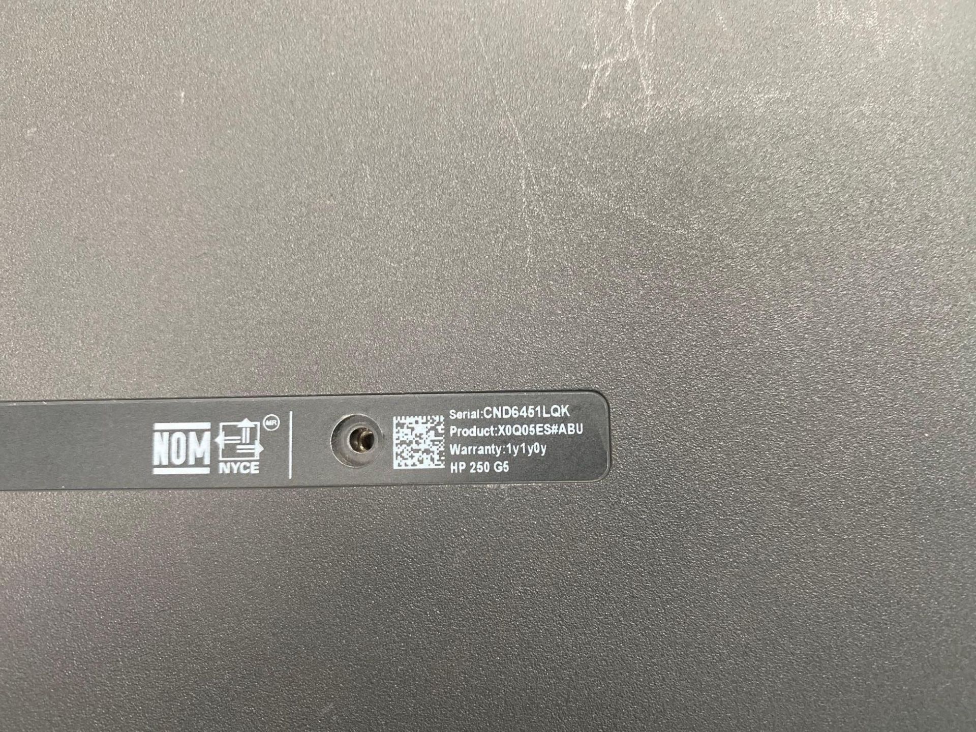 3 Hewlett Packard 250 G5, 15” laptops with i3 processor and chargers - Image 4 of 8