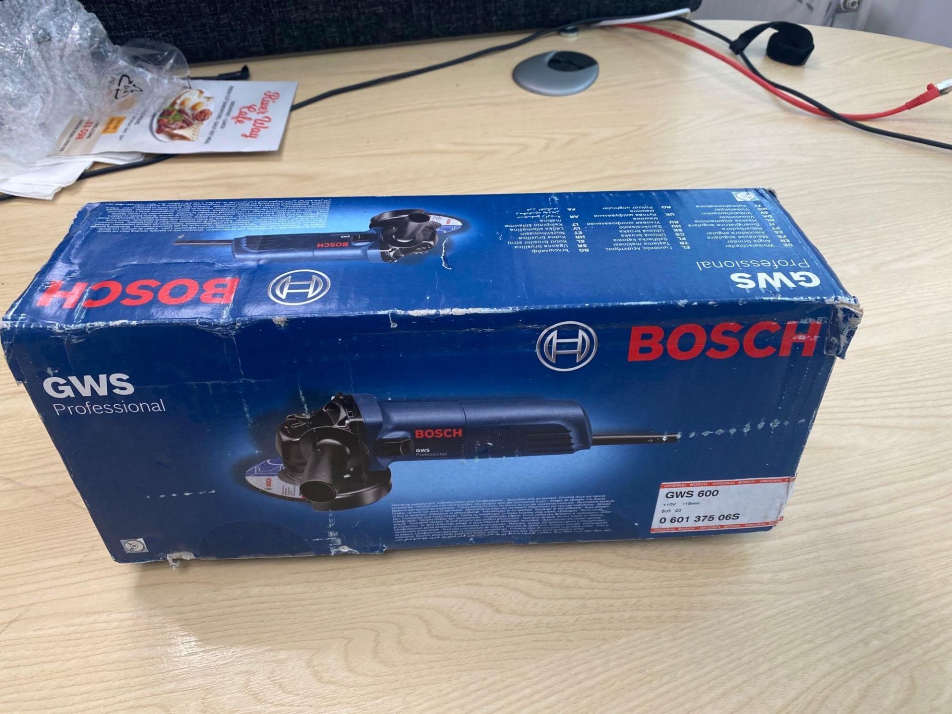 Bosch GWS 600 professional 110 V angle grinder (boxed) - Image 2 of 2