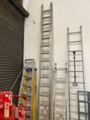 4m 2 Section aluminum step ladder