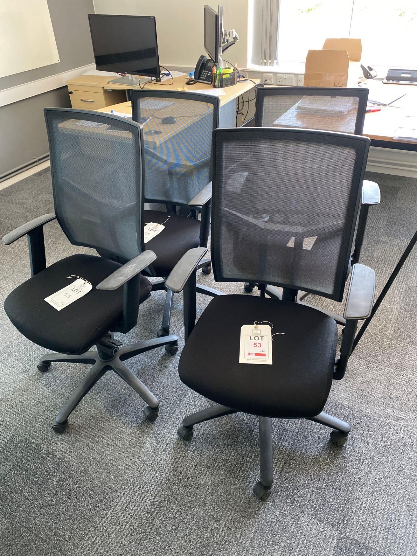 Four OCEE Design Airo mesh office chair