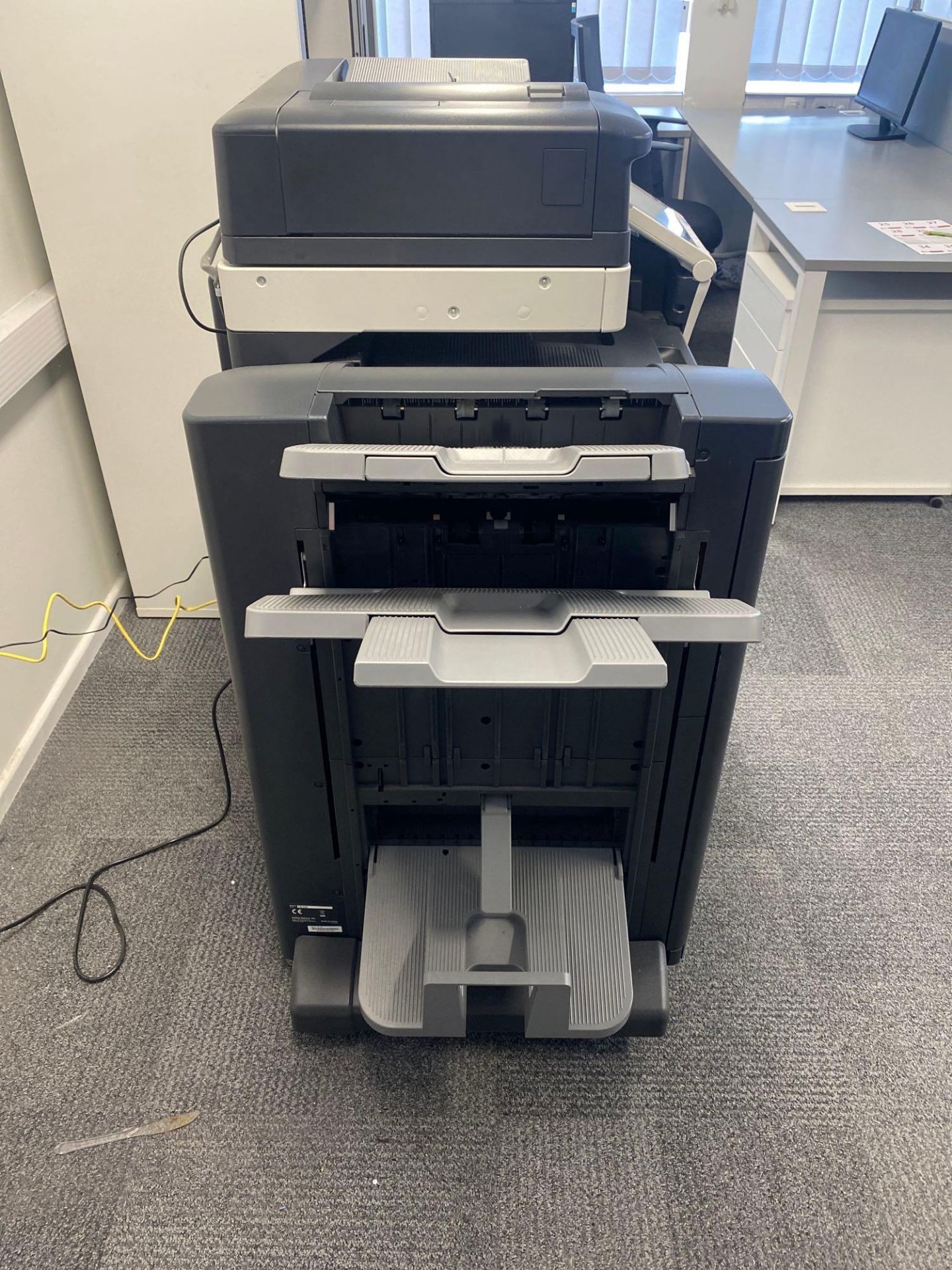 Olivetti d - colour MF454 photocopier complete with Konica Minolta FS-534 finisher - Image 4 of 8