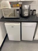 Russell Hobbs microwave , fridge master fridge, Currys essential slimline dishwasher and two slice