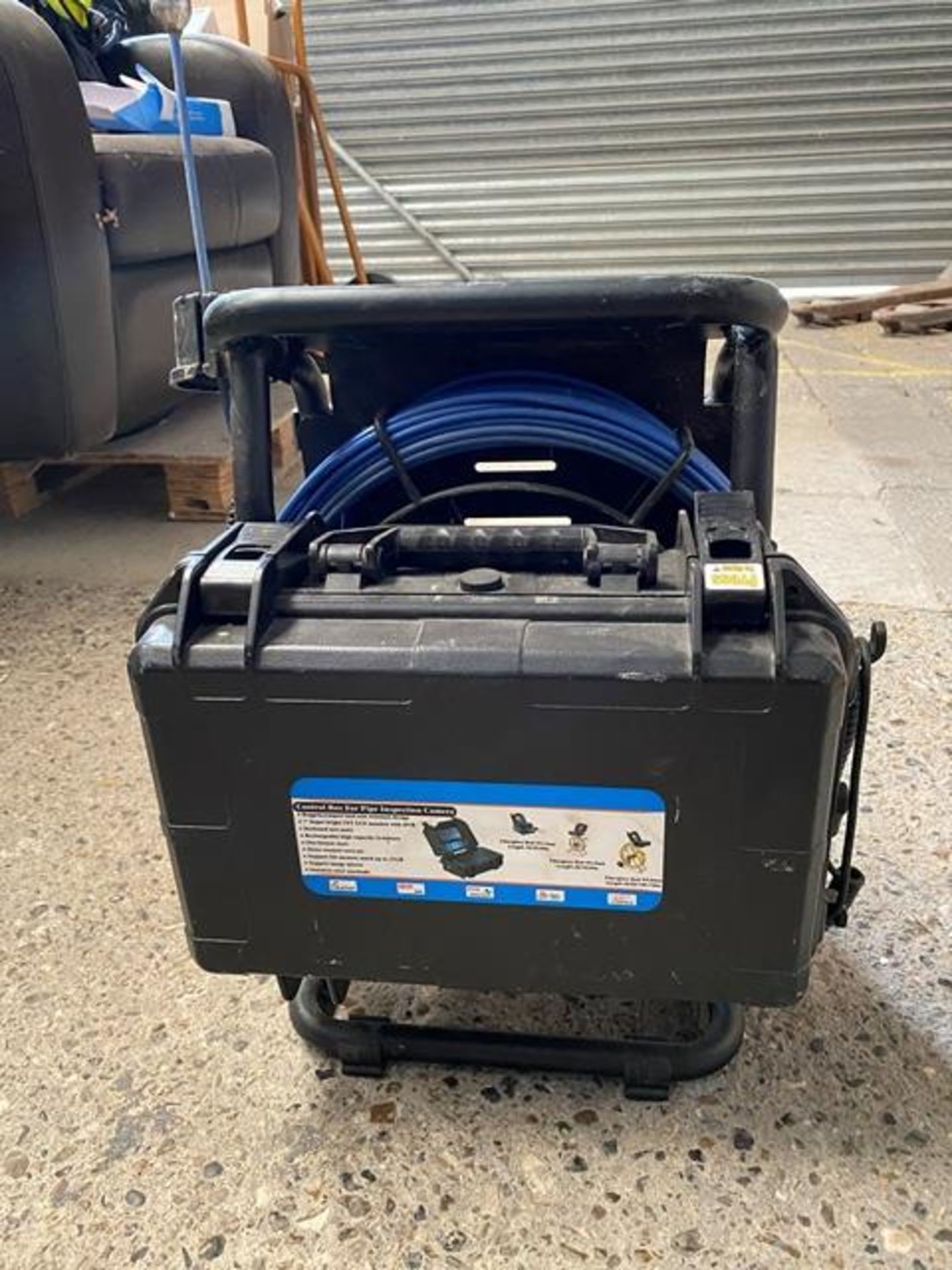 Drain pipe video inspection camera system complete with 40w fibreglass rod cable, IPX8 waterproof - Image 2 of 3