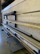 Quantity of steel tube stock, tube stock, etc. located on rack (rack excluded)