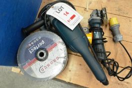 Bosch GWS 22-230H 110v angle grinder and Bosch GWS7-115 angle grinder, 240v (includes unused Dronco