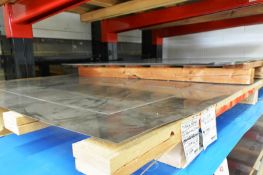 Twenty five various sheet stainless steel stock, located on shelf to include: 15 x 1.5m 316L 2415 x