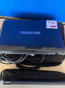 Toshiba Satalite High 5 laptop with charger & case