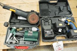 Kobe AJW 14.4v battery powered nut gun, with charger and case, Parkside rivet gun and Performance To