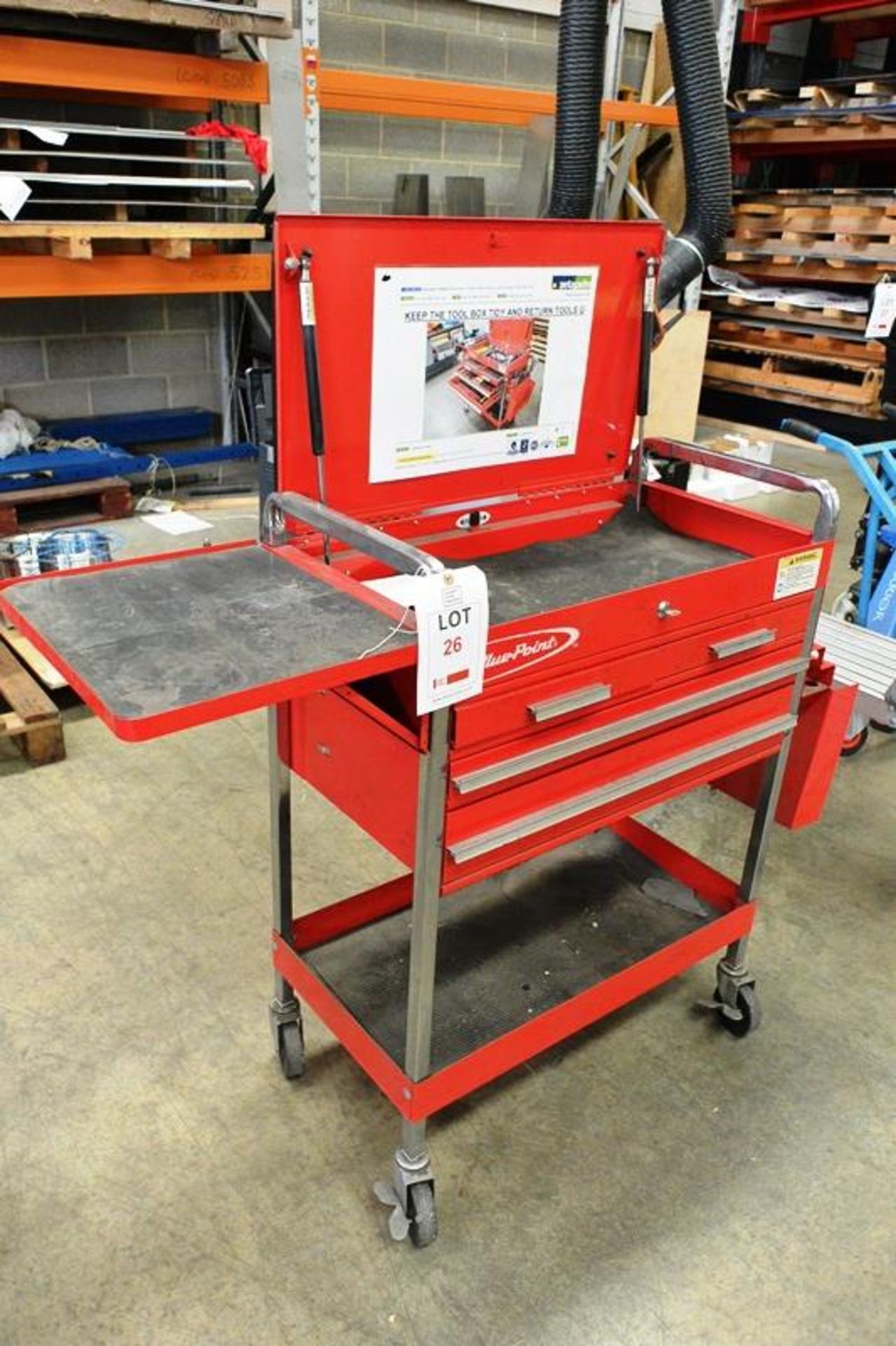 Blue Point mobile tool cabinet and work station