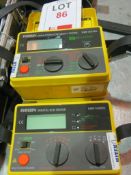 Robin KMP 5406 DL RCD tester Serial No. 4159928 and a Robin KMP 3075DL insulation continuity