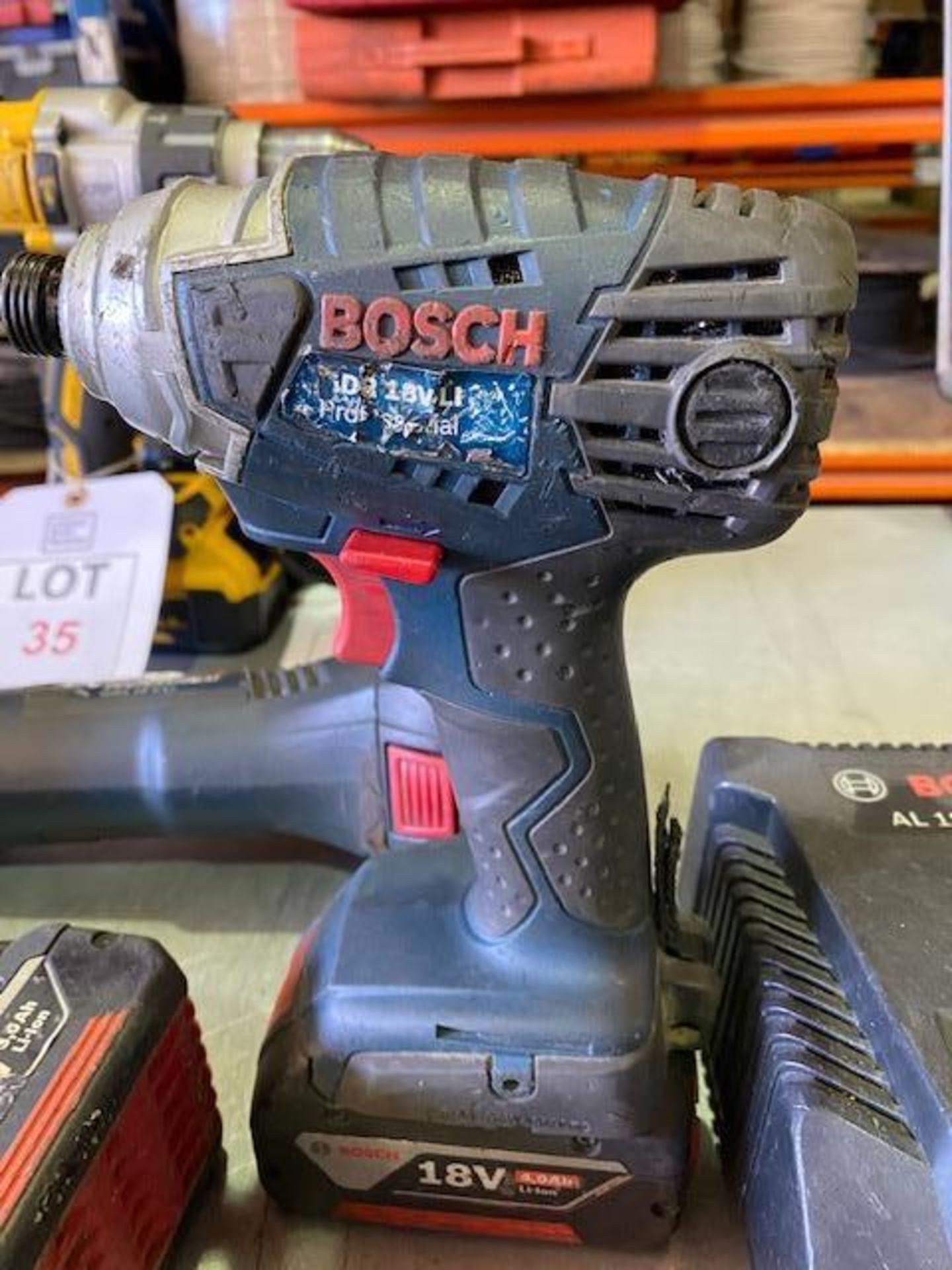 Bosch GST18VLI cordless jig saw Bosch GDR18 VLI cordless impact wrench Bosch GWS 18 VLI cordless dis - Image 4 of 5