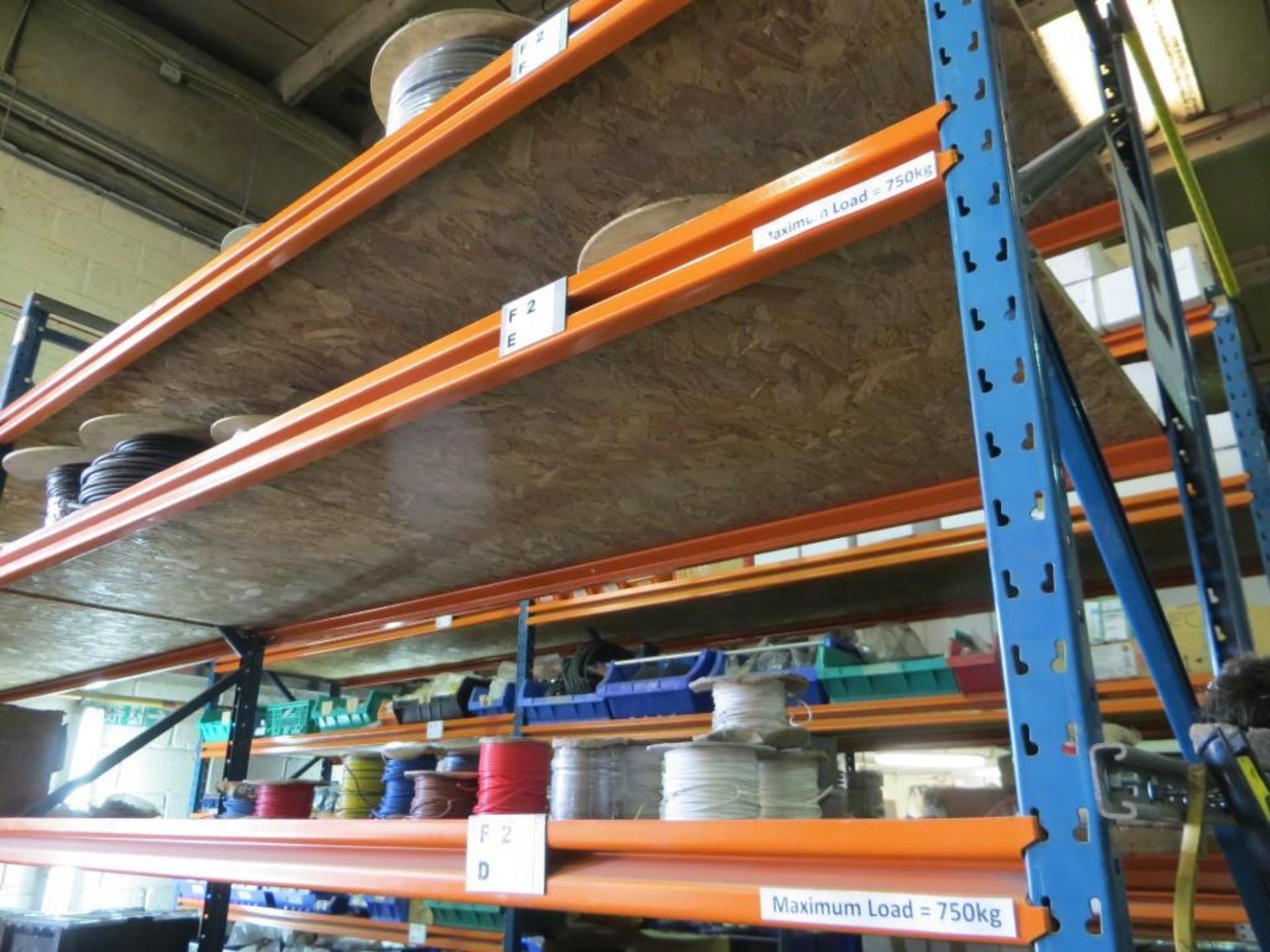 Three Double bays of medium duty pallet racking 4950 x 3000 x 800mm - Image 2 of 2