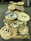 Three pallets of used/empty cable reels