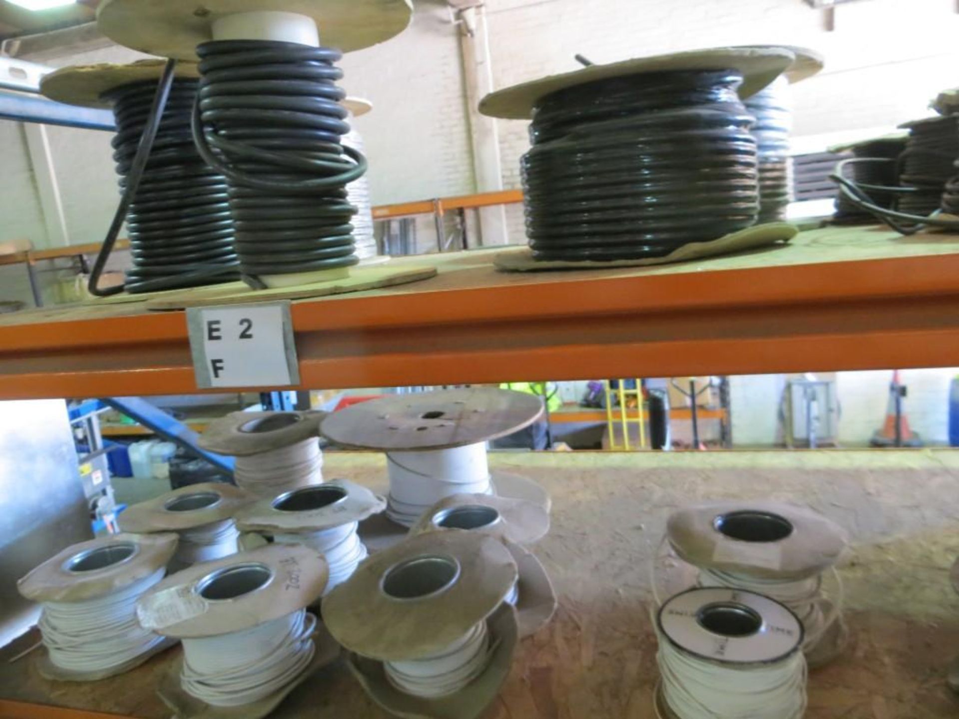 Eight shelves of various reels of electrical cables (approx 95) - Image 6 of 6