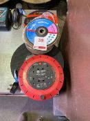 24 various cutting/sanding discs and a 240v 10m extension lead