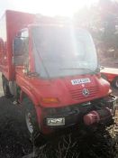 Mercedes Unimog U300 Registration: AE54 GVV Recorded mileage: Unknown with front winch To be