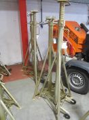 Set of 4 TotalKare portable adjustable height axle stands, SWL 7.5t NB: This item has no record of