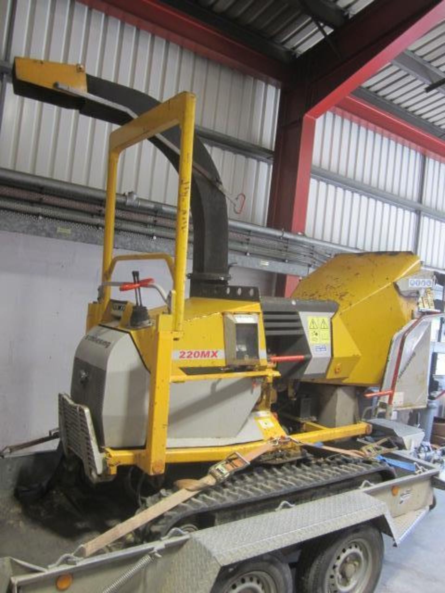 Schliesing 220MX rubber tracked chipper, serial number 7416 RAUPE, 25.7kw, 210bar (2003) - Image 2 of 12