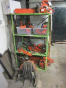 Assorted petrol chain saws & blowers - for spares & repair