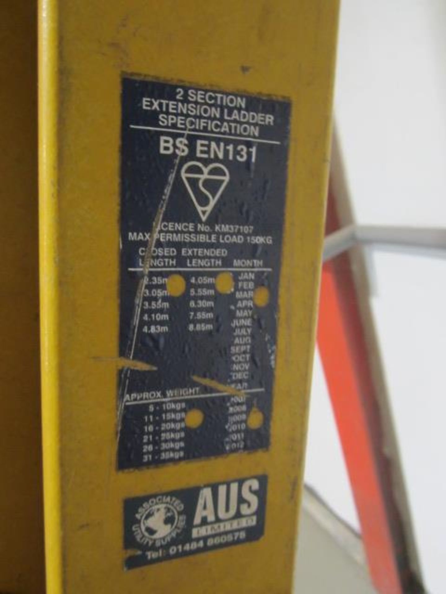 Aus Limited double extension ladder - Image 2 of 3