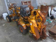 Carlton 2500-4 stump grinder, Kohler petrol engine - for spares or repair