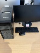 Dell Poweredge T130 PC, Samsung monitor, Dell keyboard, mouse