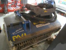 Osma Testata Forestare flail mower, type TFXL-UX-1000, serial number 1610203 with excavator