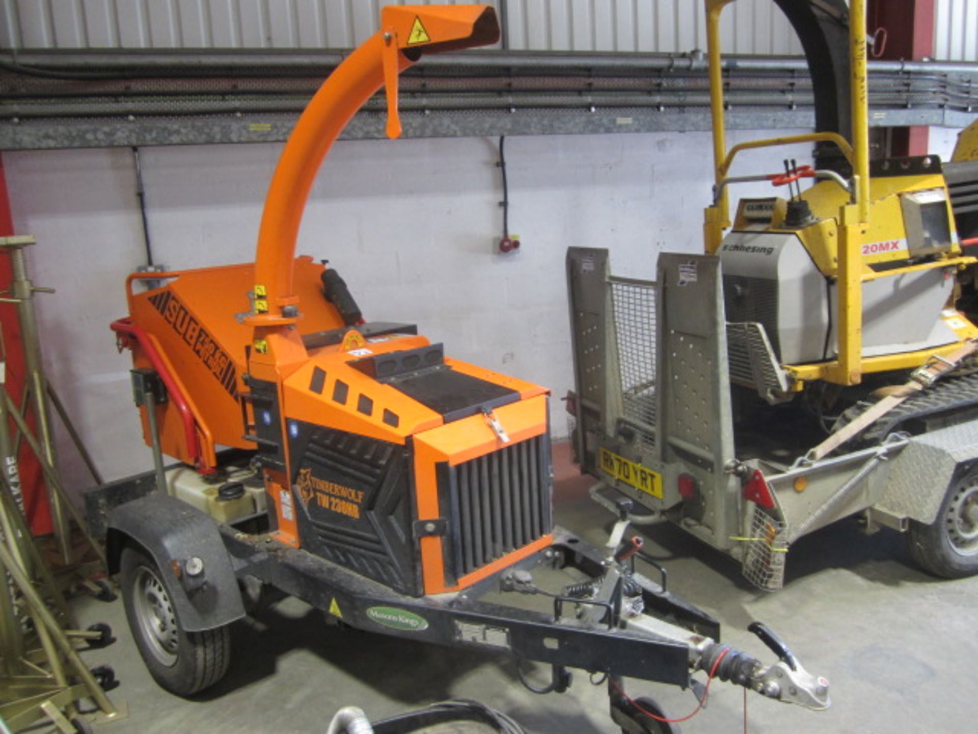 Timber Wolf TW230HB, Sub 750kg petrol single axle towable chipper, serial number 37A1MS2411060 ( - Image 2 of 10