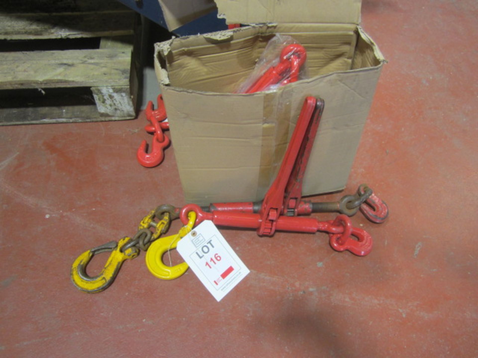 Six ratchet load binders NB: This item has no record of Thorough Examination. The purchaser must - Image 4 of 5