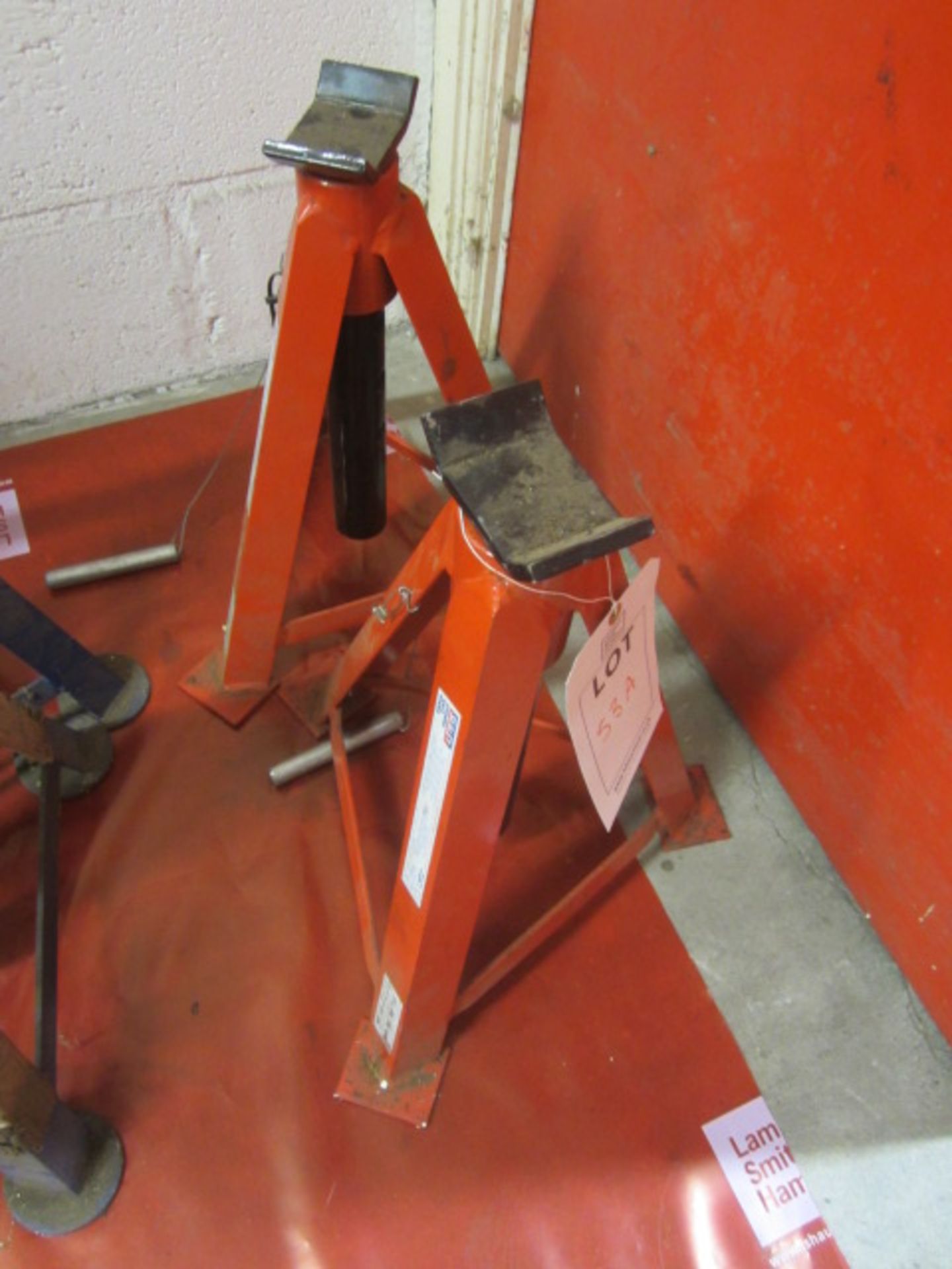 Two Sealey 5 tonne axle stands