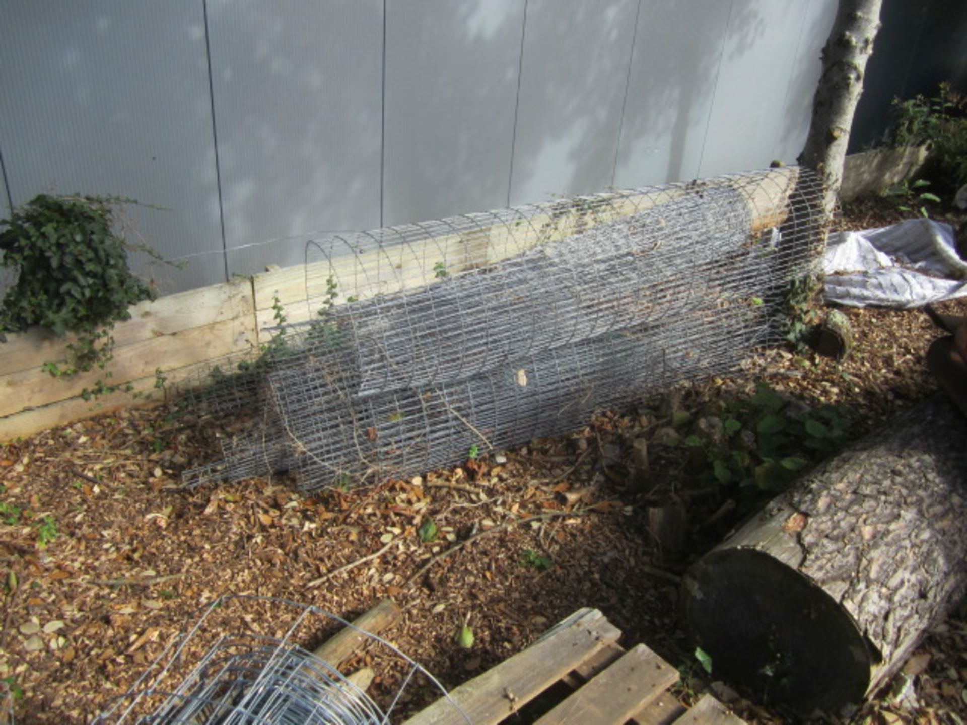 Ten rolls approx.. full and part galvanised wire tree truck protector, height: 1.8m - Image 3 of 4