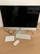 Apple iMac serial no. C020H0DYGG7N, EMC no. 2834 keyboard and mouse, Magic Trackpad