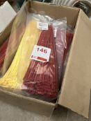 Box of red & yellow zip ties