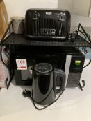 Daewoo Eco microwave, one toaster, one kettle