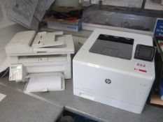 HP Color Laserjet Pro M454dw and a HP Laserjet Pro MFP M130fn printer