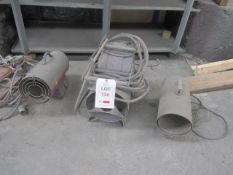 Three assorted 110v/gas space heaters