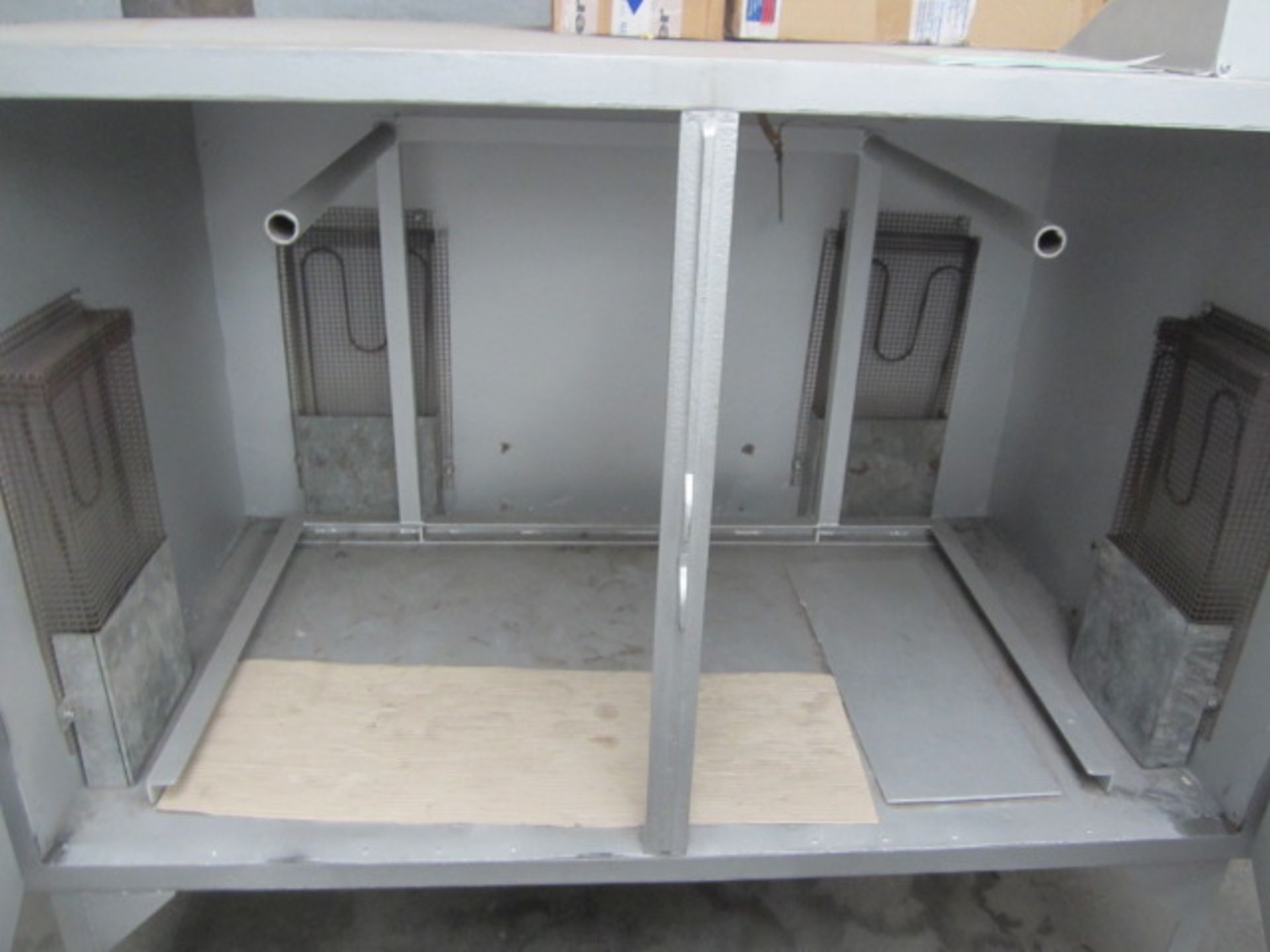 Steel framed twin door heated cabinet, 1550 x 900 x 1350mm, 3 phase - Image 2 of 3