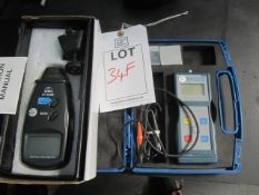 Sauter TB1000-G 1FN coating thickness digital gauge & a ATP DT-6236B digital tachometer