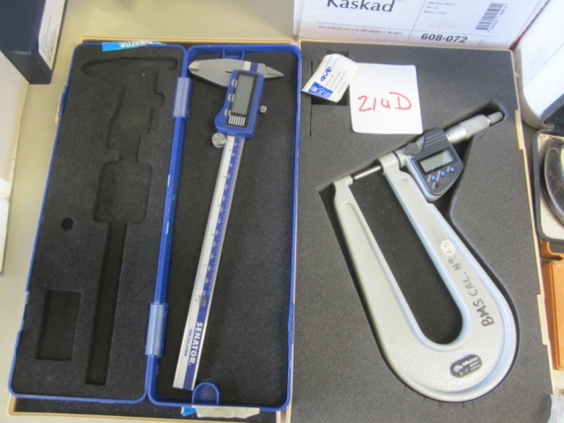 Mitutoyo digital micrometer and Samatar digital calliper