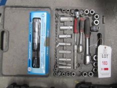 Silverline air ratchet wrench and manual ratchet & socket set