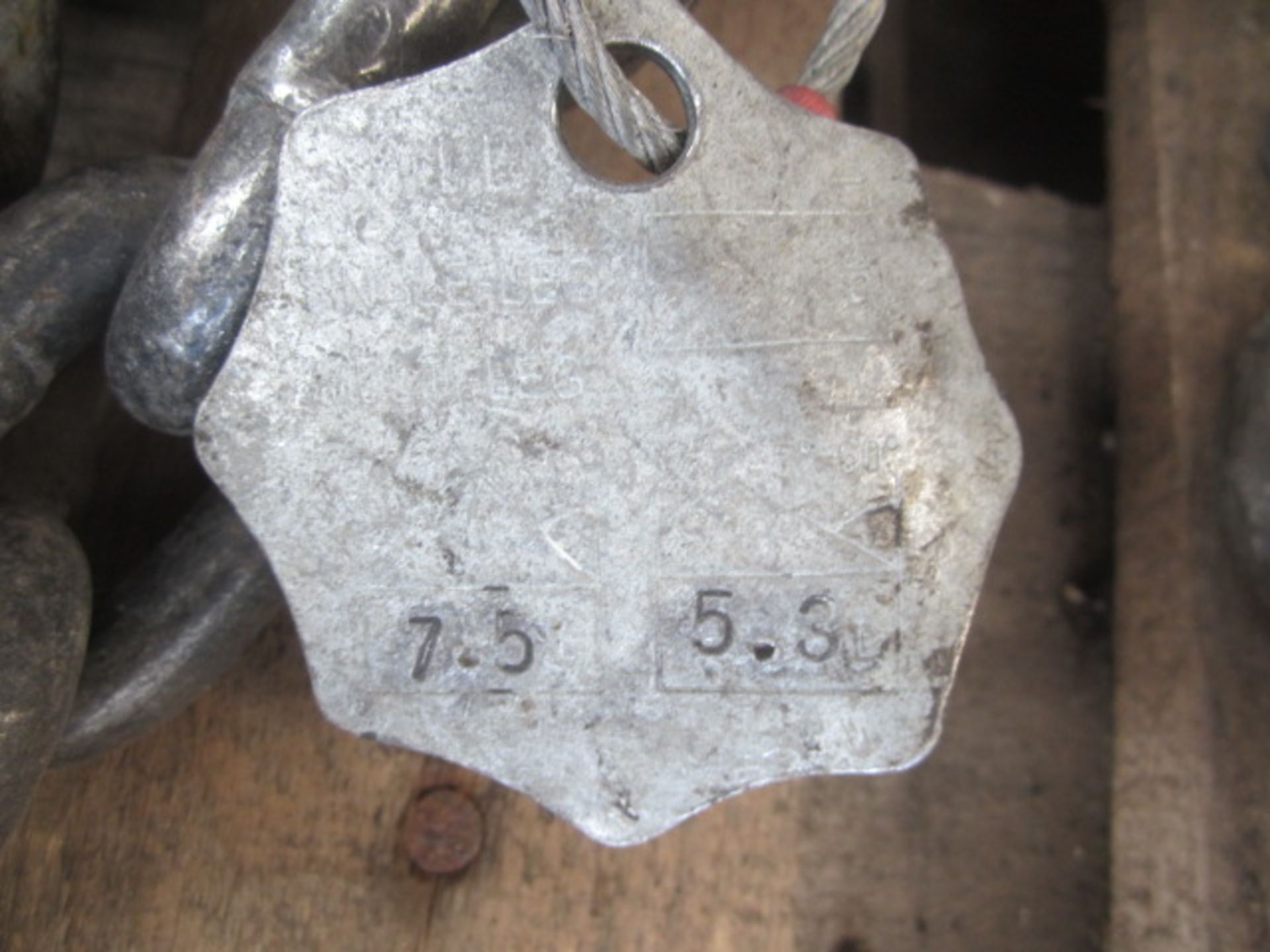 Two twin lifting chains and hooks NB: The purchaser must ensure a Thorough Examination is carried - Image 2 of 3