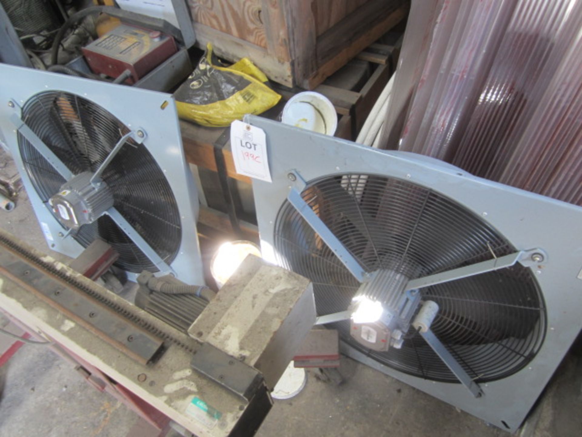 Two Flaktwood extractor fans and assorted ducting etc., as lotted