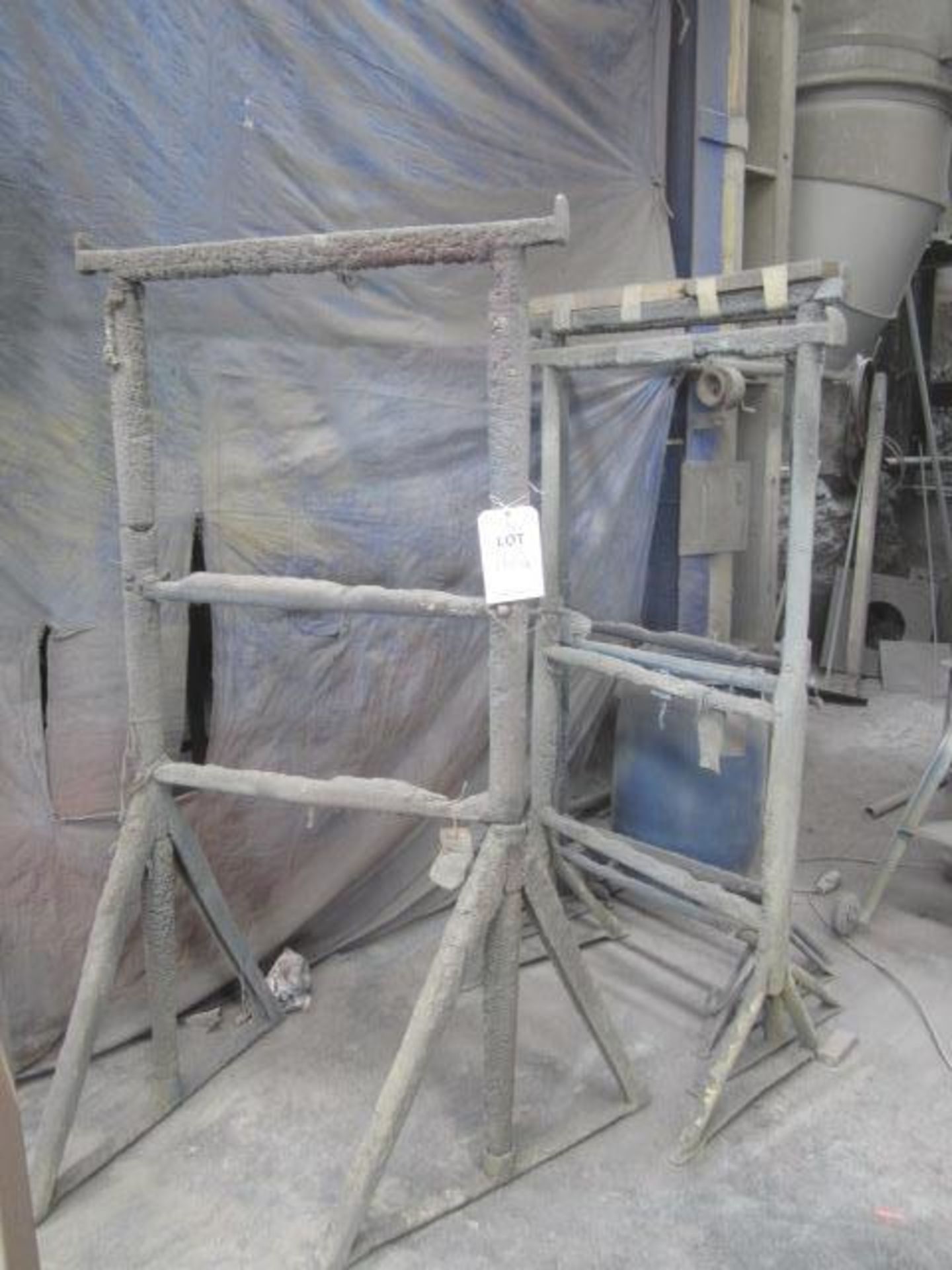 Assorted metal frame trestles - Image 2 of 2