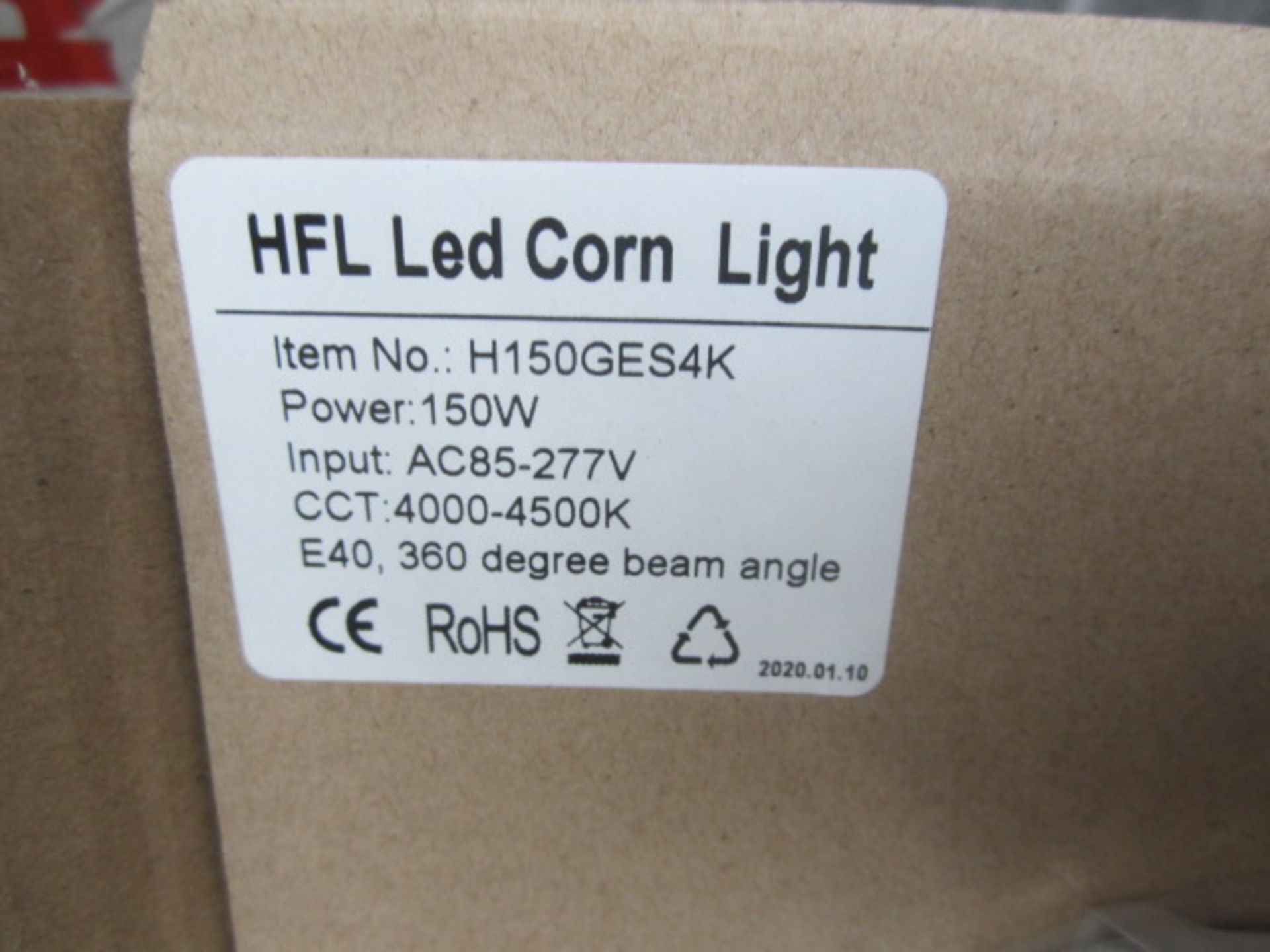 Nine HFL LED corn lights, 360° beam angle, 150w, item no: H150GES4K - Image 3 of 4