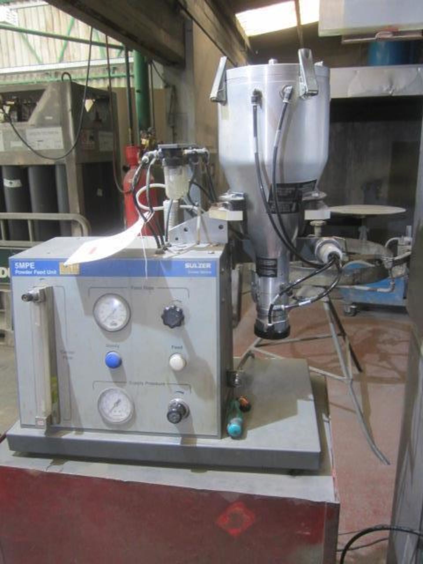 Sulzer Metco 5MPE powder feed unit, serial no. D5MPE111227-2 (2012) Please note: Acceptance of the